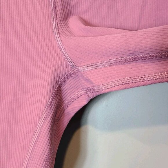Lululemon Align Ribbed High-Rise Leggings Pant 28" Womens Sz 8 Pink Active - Picture 4 of 11